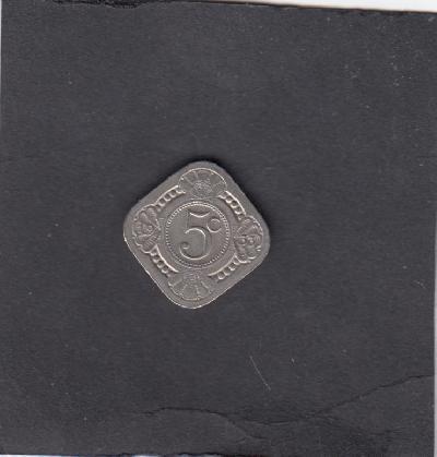 Beschrijving: 5 Cent WILHELMINA